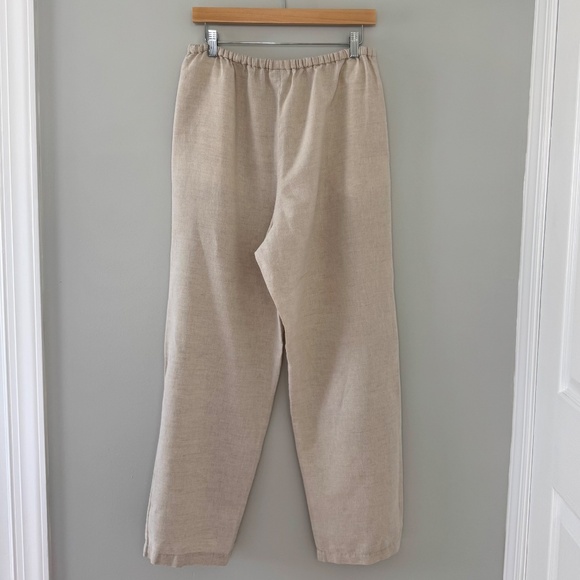NWB Casuals Beige Linen Pants Women's‎ Medium - Picture 8 of 14